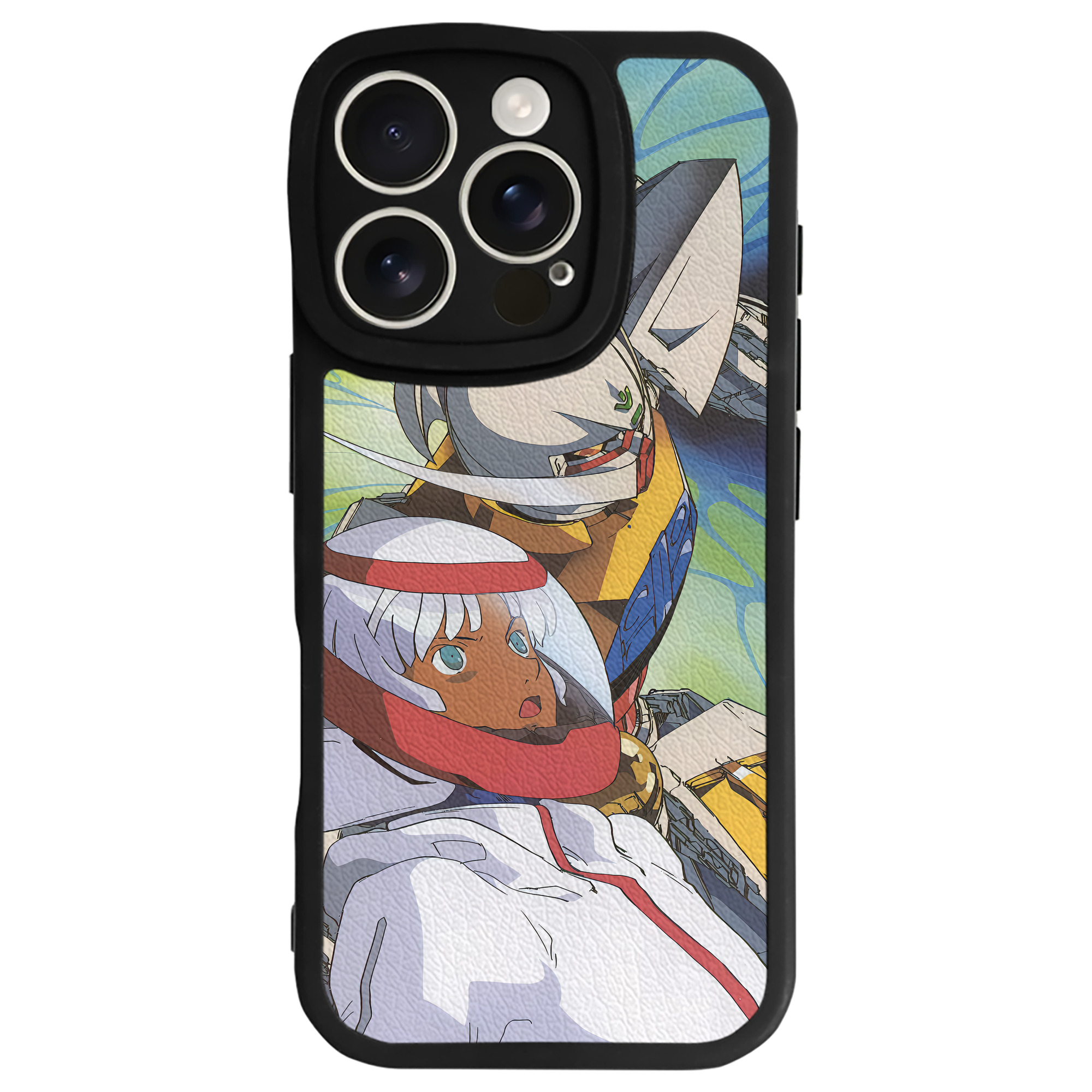 （画像用） 機動戦士ガンダム Mobile Suit Gundam 【iPhone 16シリーズ対応】シリコンスマホケース（レザー調） 材質：シリコン